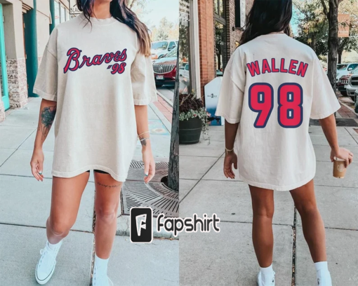 98 Braves Song Shirt, MORGAN WALLEN shirt, Braves Baseball, country music concert, Braves Baseball Tee, Atlanta Braves, Wallen Bull shirt