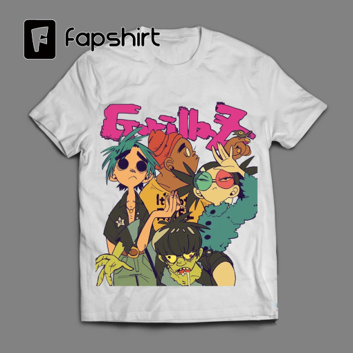 Limited Gorillaz T-Shirt – Gorillaz Unisex Tee – Gorillaz Streetwear Shirt – Gorillaz Fan Art