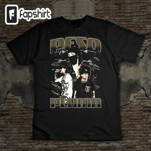 Peso Pluma vintage look t-shirt playera regional mexicano Sinaloa Peso Pluma El bélico AMG Nata Cano regalo mujer hombre