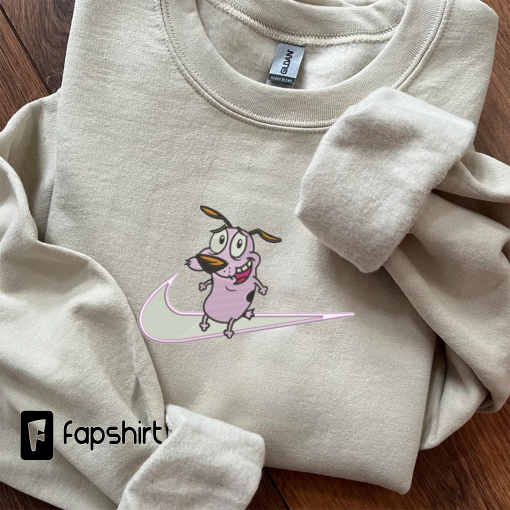 Swoosh Courage Embroidered Sweatshirt, Embroidered Crewneck Sweatshirt Hoodie