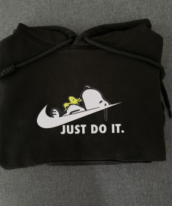 Snoopy Just Do It Lazy Embroidery Sweatshirt,…