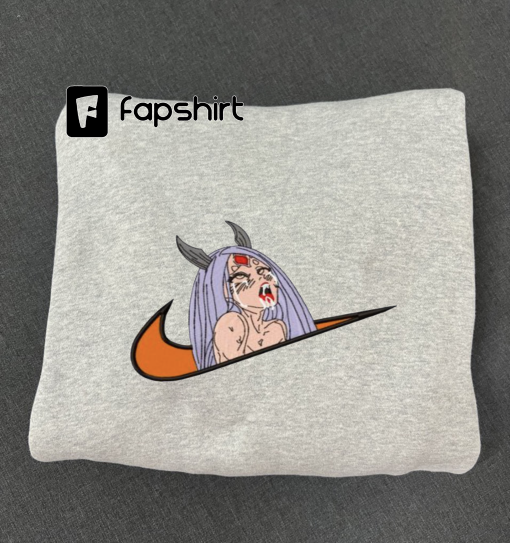 SWOOSH X KAGUYA ŌTSUTSUKI Embroidery Sweatshirt, Embroidered Crewneck Sweatshirt Hoodie