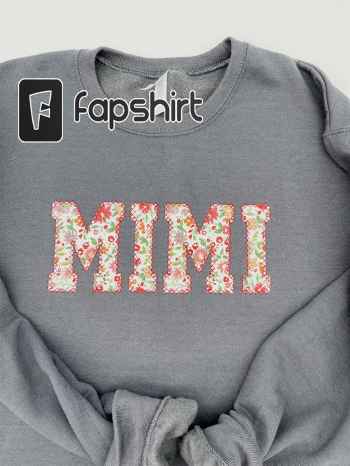 Nana Embroidered Sweatshirt Gift | Mothers Day | Winter Apparel | Floral Nana Shirt | Birthday Gift