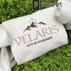 Embroidered Velaris Sweatshirt – Embroidered Crewneck Sweatshirt – City of Starlight