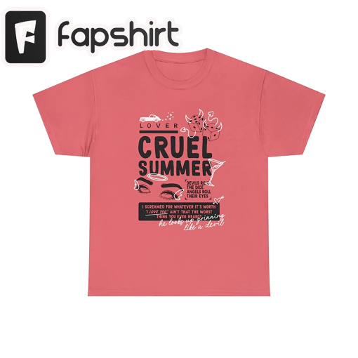 Cruel Summer Shirt – Lover Taylor Swift Merch / Graphic T Shirt / Eras Tour Merch / Swiftie Nation