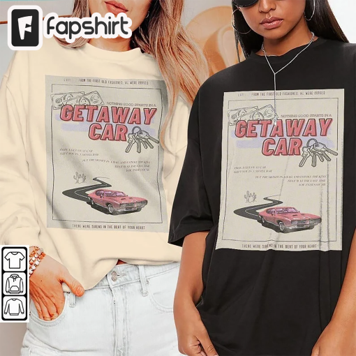 Taylor Comic Shirt V1, Taylor Getaway Car 90s Vintage Sweatshirt, Taylor Retro Graphic Tee Comic Music Unisex Gifts Hoodie