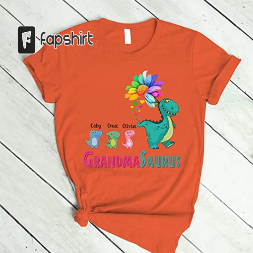 IZI POD Custom Grandma Shirt- Personalized Grandma Shirt- Birthday Christmas Shirt for Nana, Mimi, Mimaw, Gigi, Mom