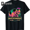 Auntiesaurus T Rex Dinosaur Auntie Saurus Family Matching T-Shirt