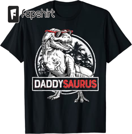 Daddy Saurus T rex Dinosaur Men Father’s Day Family Matching T-Shirt