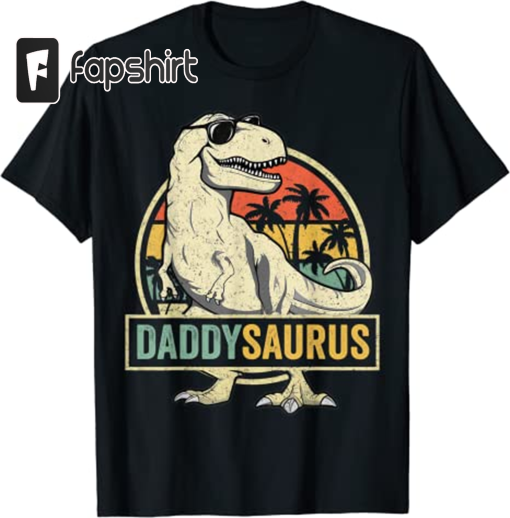 Daddy saurus T Rex Dinosaur Men DaddySaurus Family Matching T-Shirt