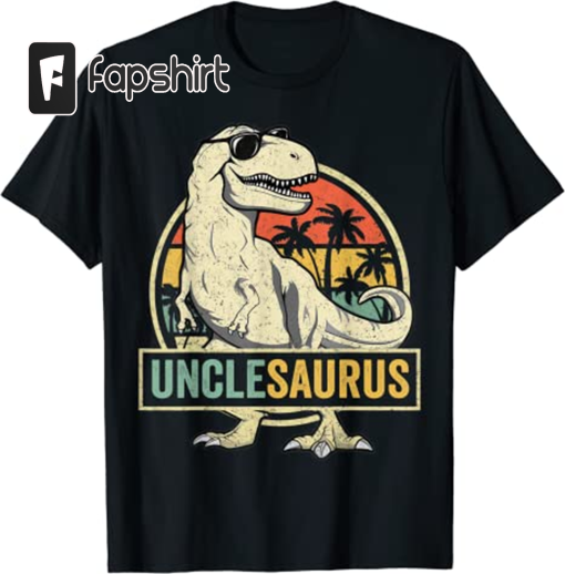 Unclesaurus T Rex Dinosaur Uncle Saurus Family Matching T-Shirt