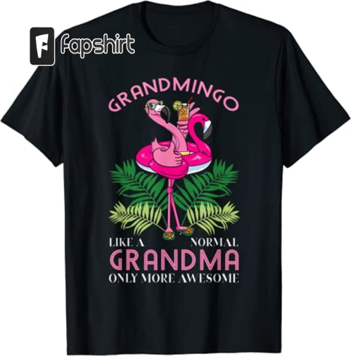 Grandmingo Grandmother Flamingo Lover Gramma Grandma Granny T-Shirt