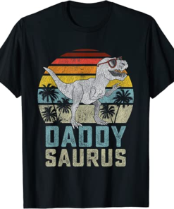 Daddysaurus T Rex Dinosaur Daddy Saurus Family…