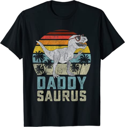 Daddysaurus T Rex Dinosaur Daddy Saurus Family Matching T-Shirt