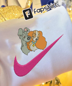 Lady And The Tramp Embroidered Couple Sweatshirt,…