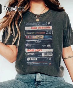 Rock Cassettes Tape Comfort Colors Printed T-Shirt,…