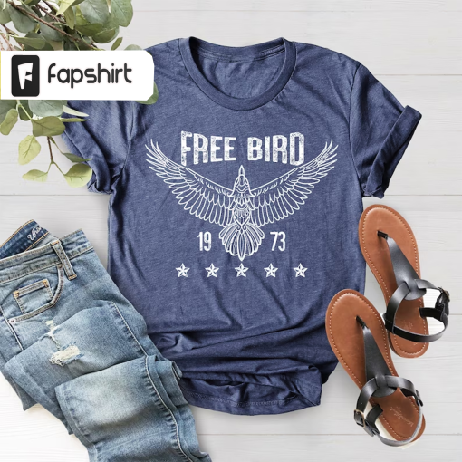 Free Bird Shirt, Boho Tshirt, Free Bird Tee, Thunderbird Shirt, Retro Music Shirt, Eagle Shirt, Vintage Inspired Shirt