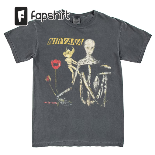 New Rare Nirvana Incesticide Retro Unisex T-Shirt Vintage Style