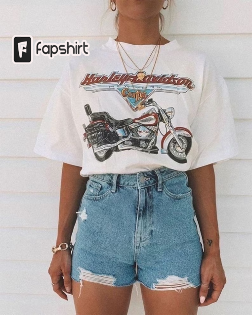 Motorcycle Vintage T-Shirt, Trendy Shirt, Motor Shirt, Cute Shirt, Women shirt, Gift for Her, Y2K Tee, 90’s t-shirt