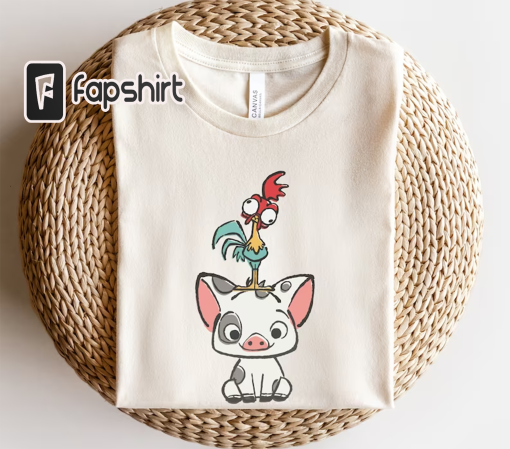 Moana Shirt, Hei Hei and Pua Shirt, Disney Shirt, Disneyland Shirt, Disney World Shirt, Matching Family Disney Shirts, Disney Shirts