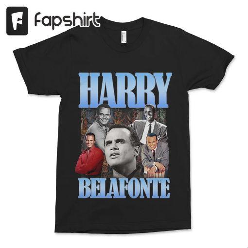 Harry Belafonte Shirt | Global Pop Icon and The Ultimate Entertainer | Rest Easy Harry Belafonte Premium Soft Cotton T-shirt