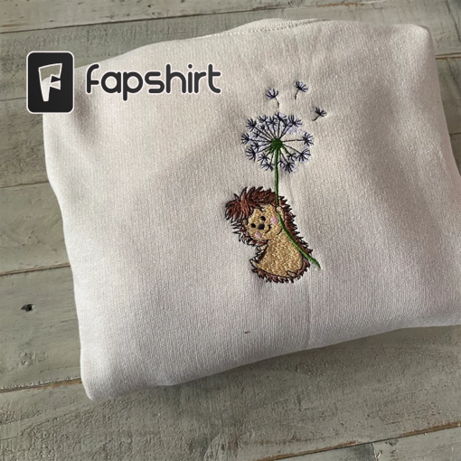 Hedgehog Embroidered Sweatshirt