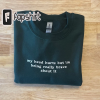 Treat People with Kindness Embroidered Crewneck- Custom Made