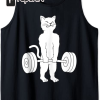 Cats The Struggle is Real Gym Fitness Funny Cat Training Tank Top