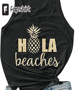 Hubery Women Casual Hola Beaches Letter Print…