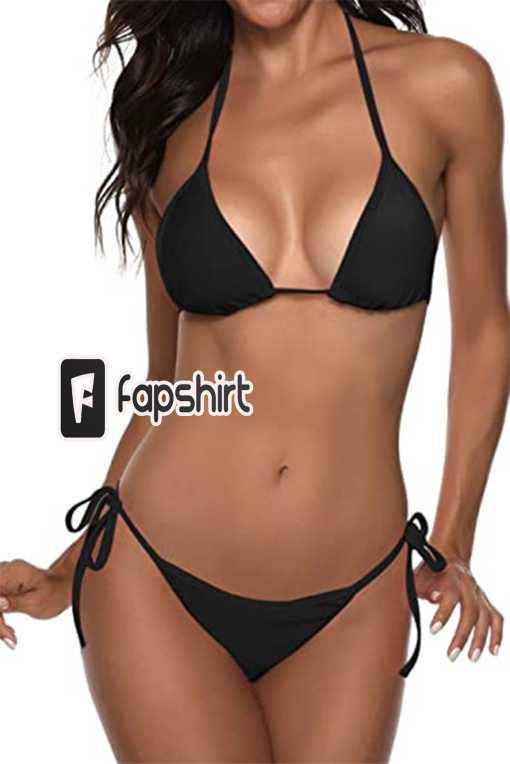 Women Two Piece Swimsuit Sexy Swimwear Halter String Triangle Bikini Sets