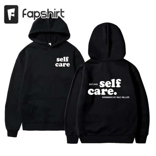 Self Care Hoodie, Swimming Hoodie, Crewneck T-Shirt, Trendy Hoodie Front and Back, Gifts for friends, trendy front and back Sweatshirt