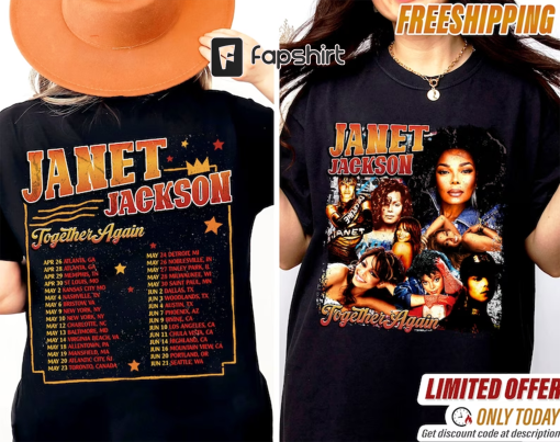 90s Janet Jackson Vintage T Shirt, Janet Jackson T Shirts, Janet Jackson Together Again Tour 2023, Hip Hop Tshirt, Janet Jackson Merch