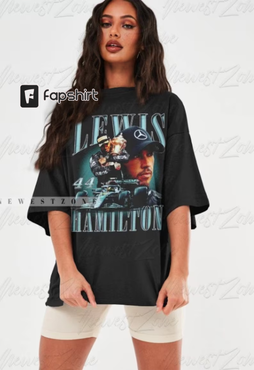 Lewis Hamilton Shirt Formula Racing Driver British Championship Fans Tshirt Vintage Graphic Tee Design Sweatshirt Otomotif Gift Unisex