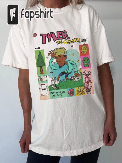 Tyler Creator Comic Retro shirt, Tyler Flower boy retro unisex shirt