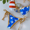 Two Piece American Flag Bikini – Red white and blue bikini – 4th of July USA bikini – Two Piece American flag Swimwear – Stars and Stripes