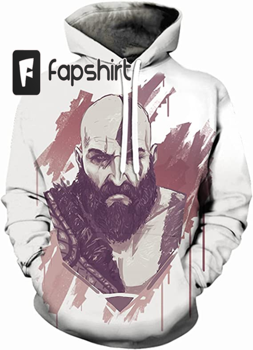 Men’s God Of War 3D Print Hoodies Casual Sweatshirts with Hooded,Novelty Soft Brushed Tops Pullover with Pocket