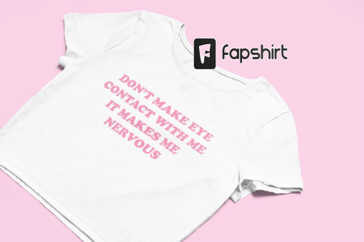 Don’t Make Eye Contact With Me Crop Top | Cute Top | Y2K Clothing | Trendy Top | Graphic Shirt | Cute Gift | Girl Shirt | Funny Baby Tee