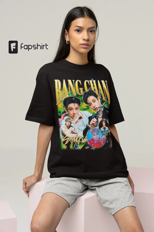 Stray Kids Bangchan Retro Bootleg T-shirt – stray kids shirt – Kpop Tshirt – Kpop Gift For her or him – Skz Shirt