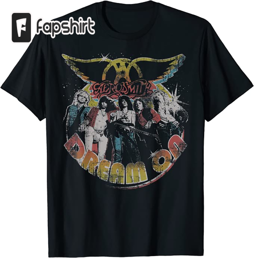 Aerosmith Dream On Band Tee, Vintage Retro Band Graphic Tee, Rock and Roll Shirt, Trendy Tees, Gift for Her