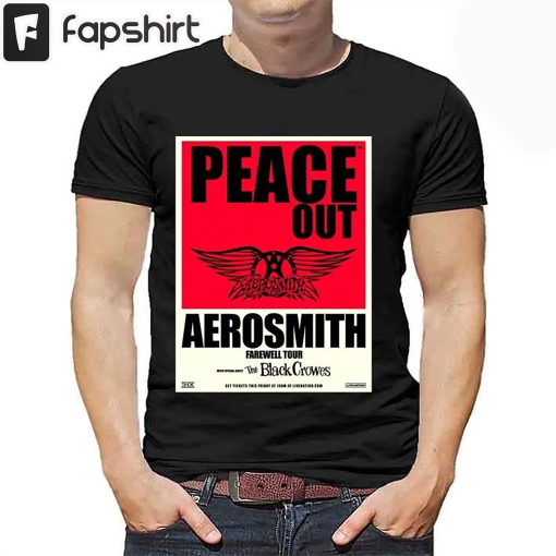 Peace Out Aerosmith Farewell Tour 2023 Shirt