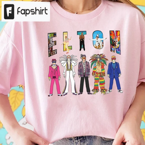 Farewell Tour 2023 Shirt, Elton John Fan Gift, Elton John Farewell Tour Shirt, Elton Fan Shirt, 2022 Tour Merch, Retro Elton Shirt, Farewell