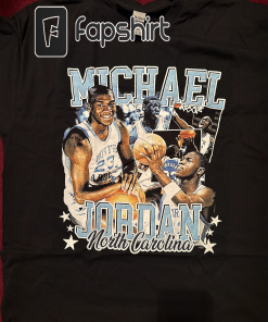 Michael Jordan UNC 90s Style Vintage Bootleg…