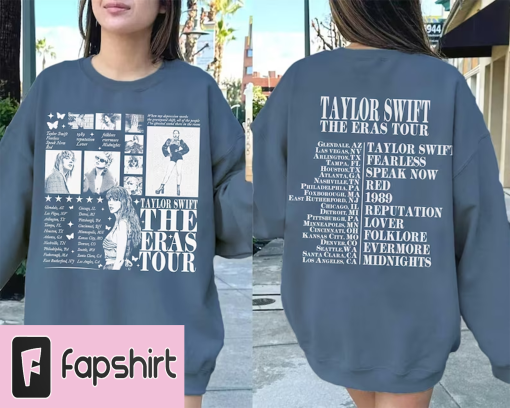 TS The Eras Tour 2023 Shirt Taylor Swiftie Merch Sweatshirt Hoodie TSwift Album Vintage Retro y2k Music Concert Track list Red Midnight 1989