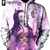 Japanese Anime Hoodie Unique Sweatshirt Loose Fitting Pullover Hoodie 3d Printing Shirt for Men Women