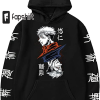 Japanese Anime Hoodie Unique Sweatshirt Loose Fitting Pullover Hoodie 3d Printing Shirt for Men Women