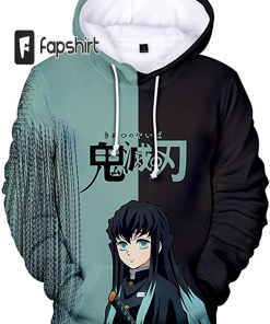 Demon Slayor Hoodie -3D Anime Printed Hooded…