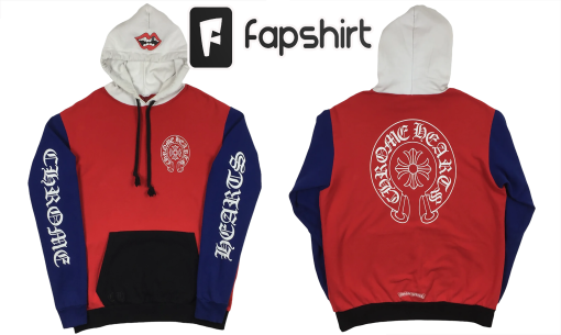 CHROME HEARTS MATTY BOY BLUE RED WHITE HOODIE