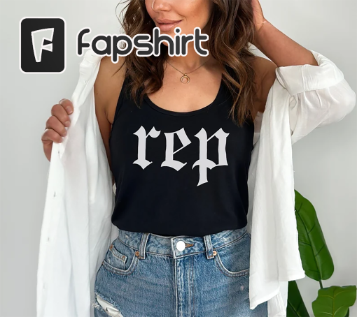 Rep Black Racerback Tank // Swiftie Womens Tank // Reputation // Eras Tour Shirt