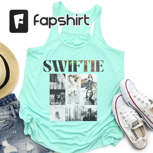 Women’s Taylor Swiftie Flowy ladies muscle tee, Swiftie album tee, Eras Tour concert tshirt, Bella Canvas Eras tank