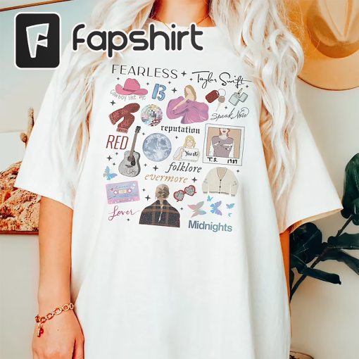 Vintage Taylor The Eras Tour Shirt, Tour 2023 Shirt, Swiftie Shirt, Swiftie Merch, Midnights Concert Shirt, Vintage The Eras Tour 2023